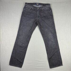 Lucky Brand Jeans Mens 32x32 Gray Denim Dark Wash 221 Original Straight Leg